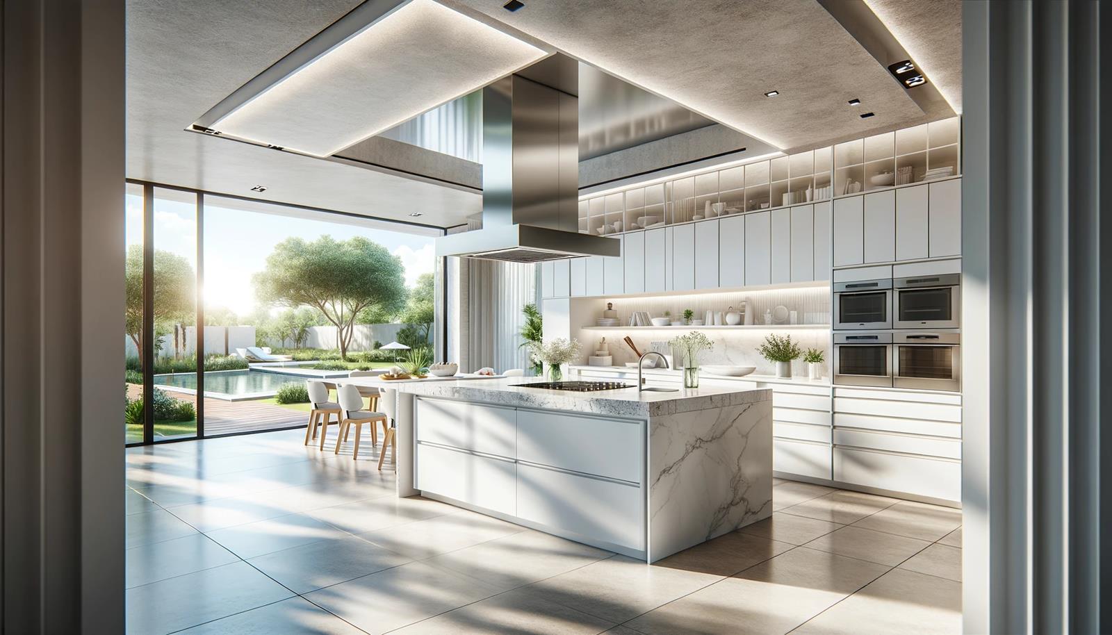 Świetlik tunelowy w kuchni